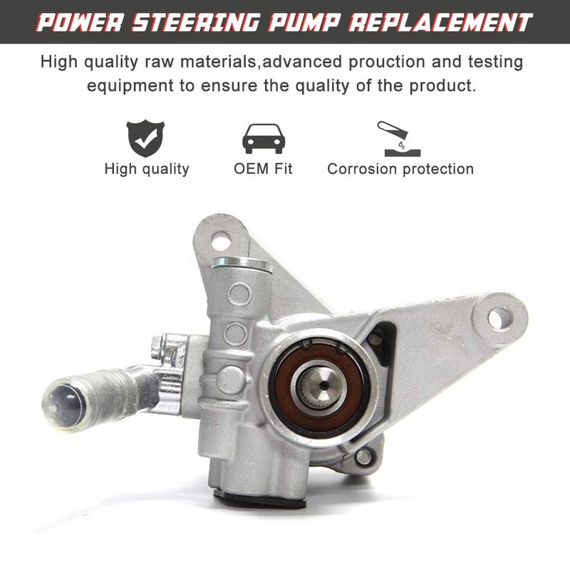 Apeixoto Power Steering Pump Replacement 21-5290 for 1999-2003 Acura TL 2003 2004 2001-2003 Acura CL, 2001-2002 Acura MDX Pilot with OE Replace Part # 21-5290 56110-PGK-A01 56110-P8E-A01 56110-PVF-A01 - Image 2